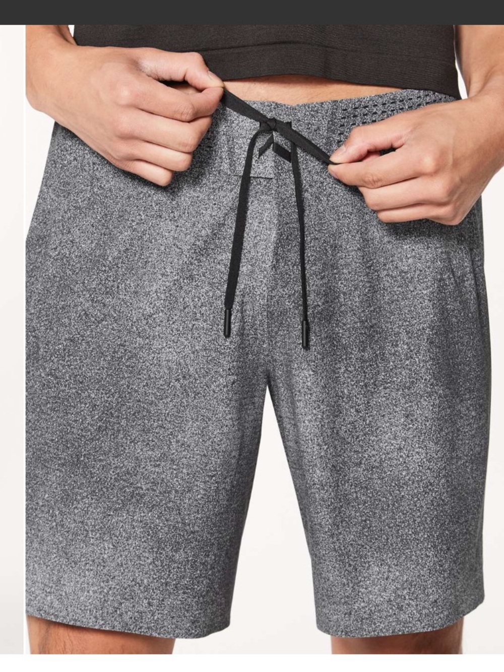 Lululemon Current State Short 9" Carbon Mist Alpine White Graphite Grey-Size 32
